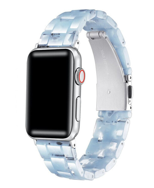 Unisex Claire Light Blue Resin Band for Apple Watch for Size - 42mm, 44mm, 45mm, 49mm