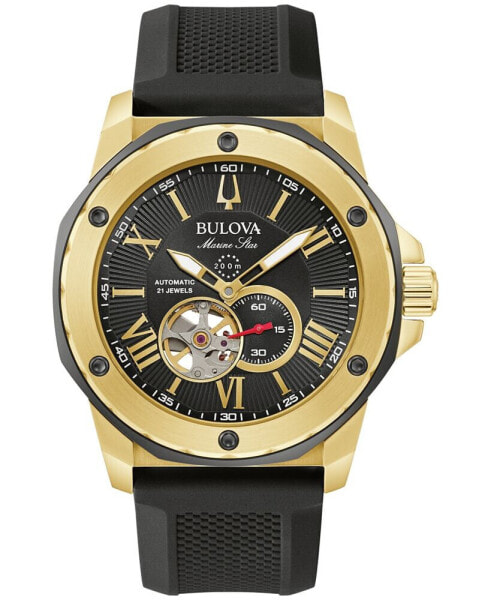 Часы Bulova Marine Star Black Silicone 45mm