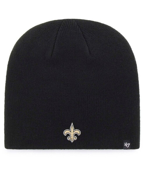 Men's Black New Orleans Saints Primary Logo Knit Beanie