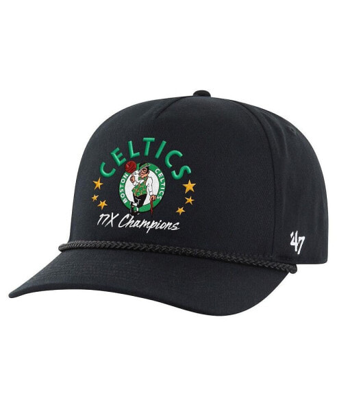 47 Men's Black Boston Celtics Champs Global Star Hitch Adjustable Hat