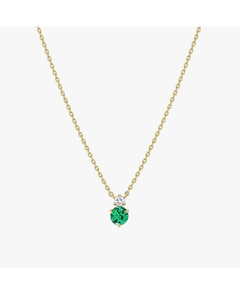 Deux Birthstone Necklace