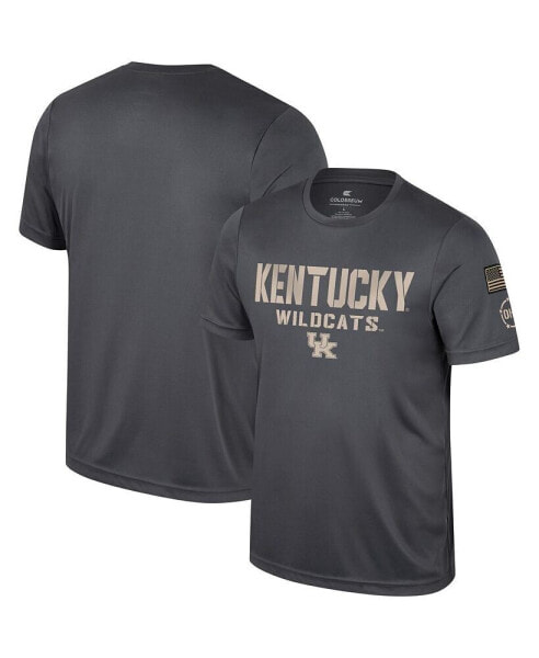 Men's Charcoal Kentucky Wildcats OHT Military-Inspired Appreciation T-shirt