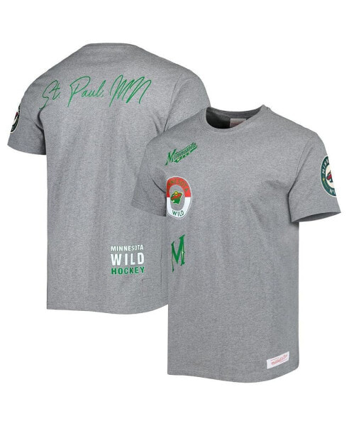 Men's Heather Gray Minnesota Wild City Collection T-shirt