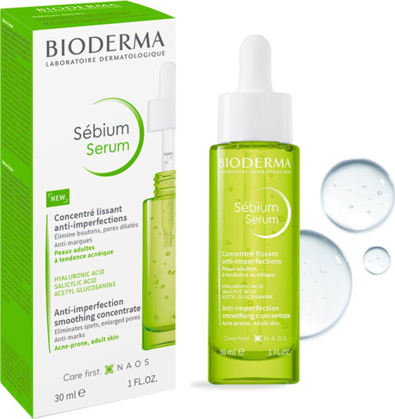 BIODERMA_Sébium wygładzające serum przeciwstarzeniowe redukujące niedoskonałości 30ml