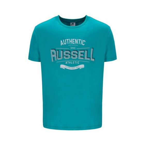 Men’s Short Sleeve T-Shirt Russell Athletic Amt A30081 Aquamarine