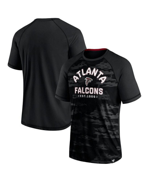 Men's Black Atlanta Falcons Hail Mary Raglan T-shirt