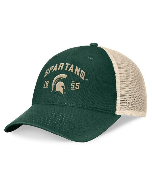 Men's Green Michigan State Spartans Heritage Waylon Trucker Adjustable Hat