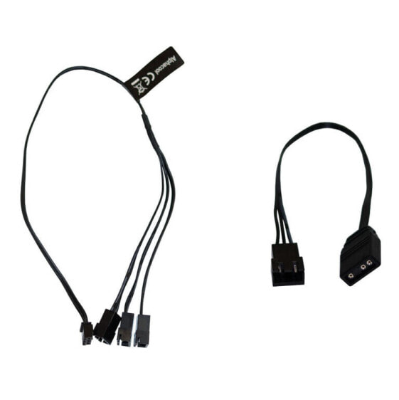 Alphacool Digital RGB LED Y-Kabel 3-fach mit JST-Stecker, schwarz - 30cm