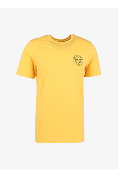 Sarı Erkek Yuvarlak Yaka T-Shirt 67995503 Men s TEE