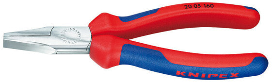 KNIPEX 20 05 160 - Needle-nose pliers - Chromium-vanadium steel - Plastic - Blue/Red - 16 cm - 176 g
