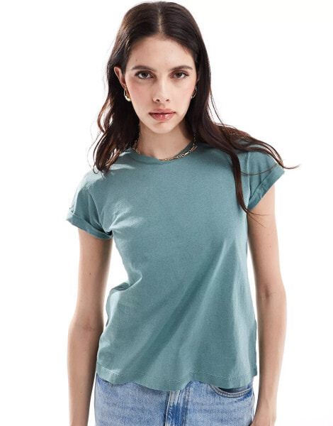 AllSaints Anna t-shirt in teal