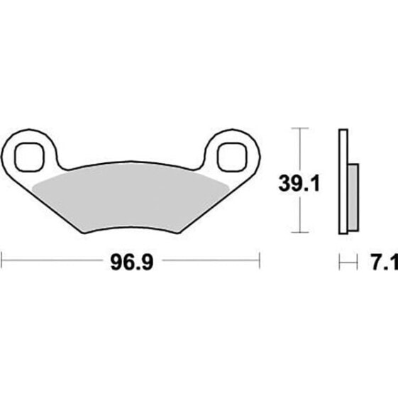 MOTO-MASTER Polaris 097021 Sintered Brake Pads