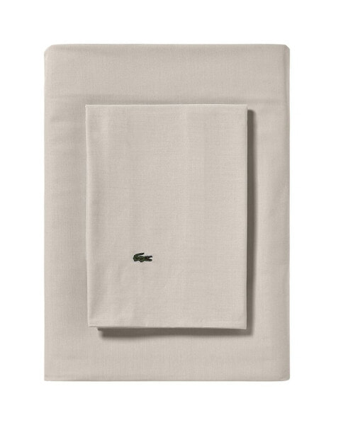 Solid Cotton Percale Pillowcase Pair, King