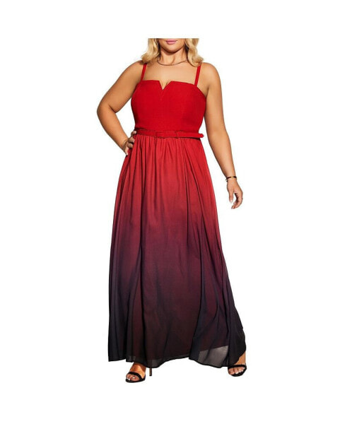 Plus Size Ombre Lust Maxi Dress