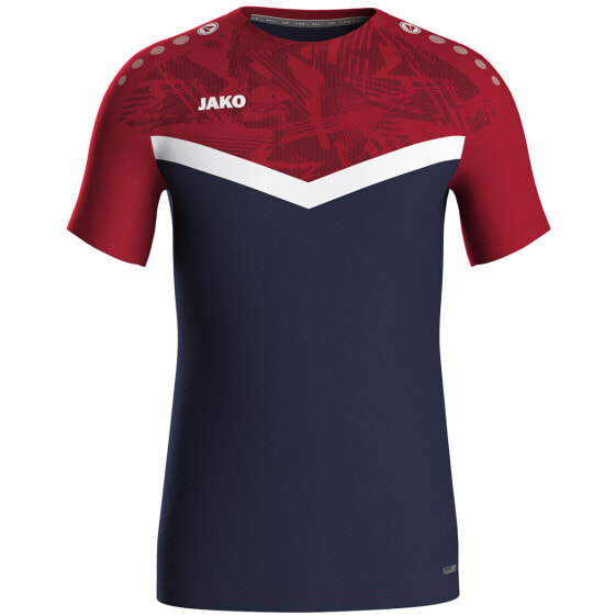 Jako Sport-Tshirt Iconic (Polyester-Micro-Mesh) Marineblau/rot Herren