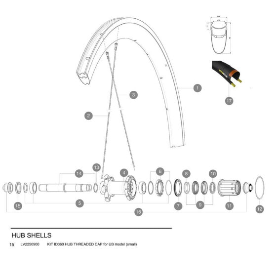 MAVIC ID360 Hub Bolt UB Small