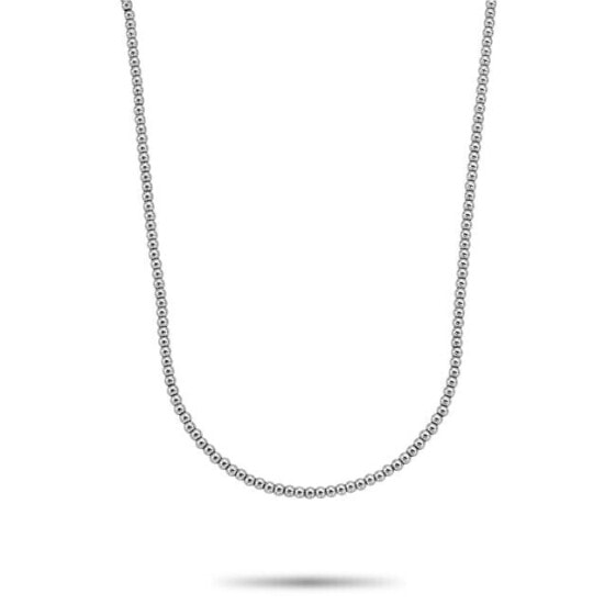 Silver Shine Women´s Beaded Necklace RR-NL045-S-40