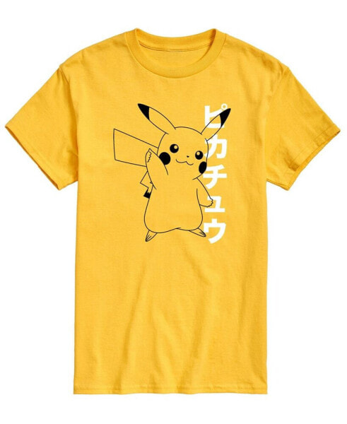 Men's Pokemon Pika Kanji Graphic T-shirt