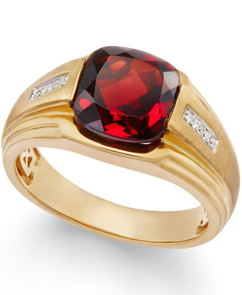 Кольцо Macy's Garnet and Diamonds