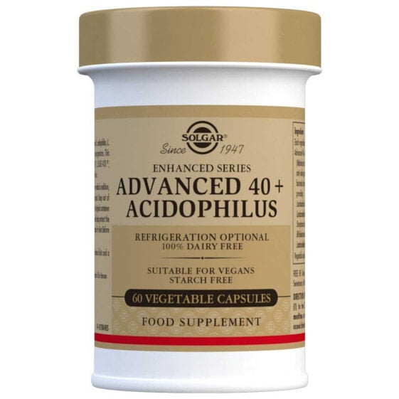 SOLGAR Advanced 40+Acidophilus 60 Units