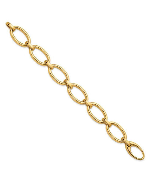 18k Yellow Gold Oval Link Chain Bracelet