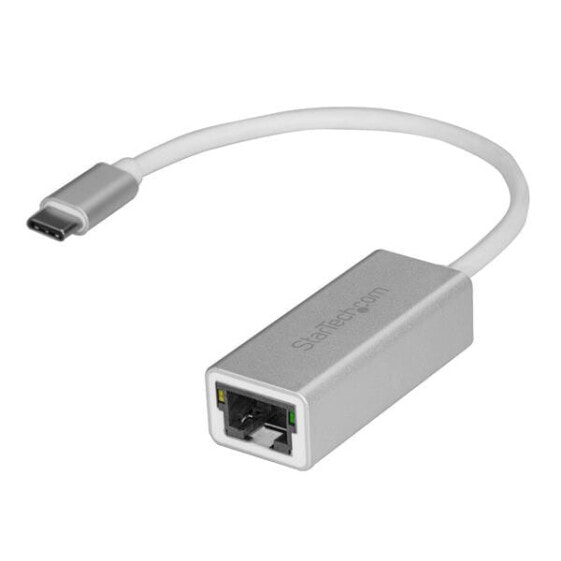 StarTech.com USB-C to Gigabit Network Adapter - Silver - Wired - USB - Ethernet - 5000 Mbit/s - Silver