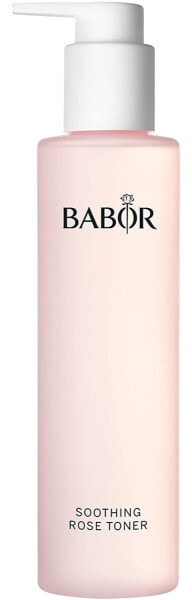 Babor Cleansing Rose Toning Essence, Refreshing Facial Toner for Any Skin, with Light Rose Scent, Soothes the Skin, Alcohol-Free, 1 x 200 ml.