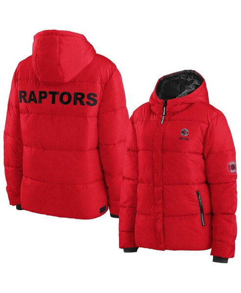 Куртка пуховая WEAR by Erin Andrews женская Красная Toronto Raptors Plush Puffer - свитшоты и толстовки