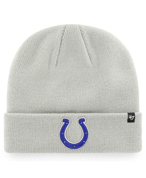 Men's '47 Gray Indianapolis Colts Secondary Basic Cuffed Knit Hat