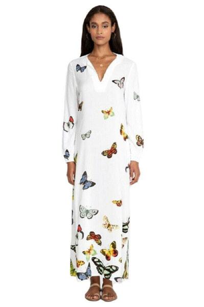 Johnny Was Mariposa Long Kaftan Swimwear - CSW9821-M Retail $278.00