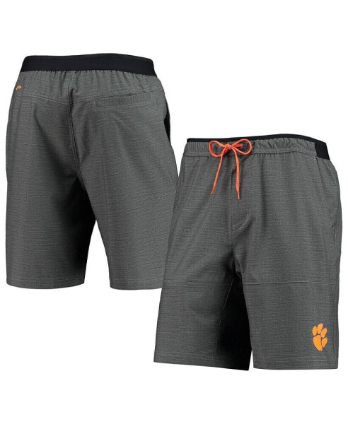 Шорты мужские Columbia Twisted Creek Heathered Gray Clemson Tigers Omni-Shield