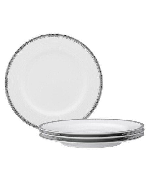 Whiteridge Platinum Set Of 4 Salad Plates, 8-1/4"