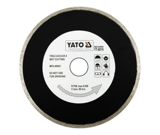 Алмазное колесо Yato 180 x 25,4 мм 6016
