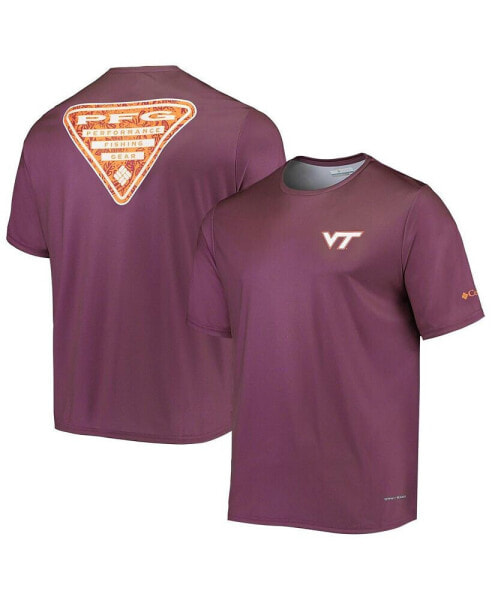 Men's Maroon Virginia Tech Hokies Terminal Tackle Omni-Shade T-shirt