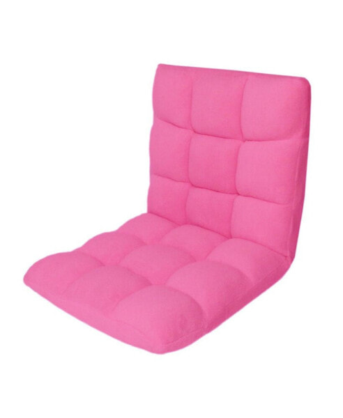 Micro plush Armless Quilted Recliner Chair