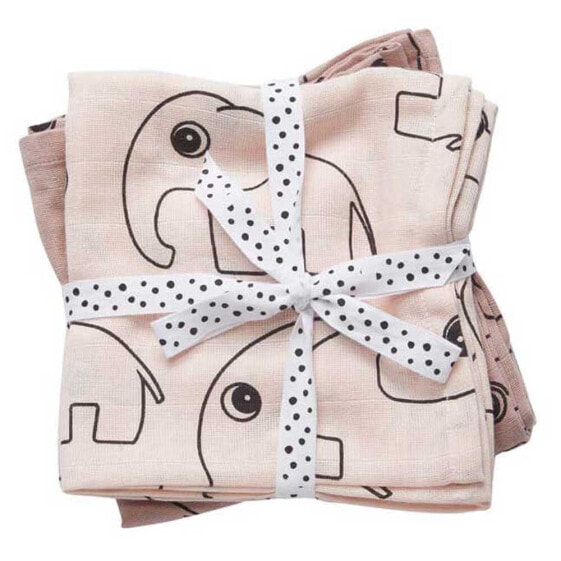 DONE BY DEER Burp Cloth 2 Pack Contour