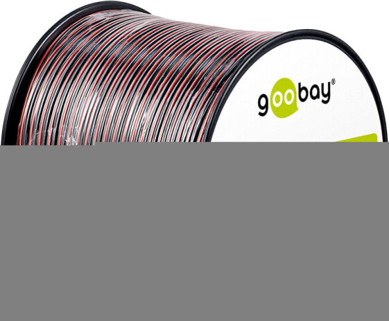 Wentronic Goobay 56707, Copper-Clad Aluminium (CCA), 100 m, Black, Red