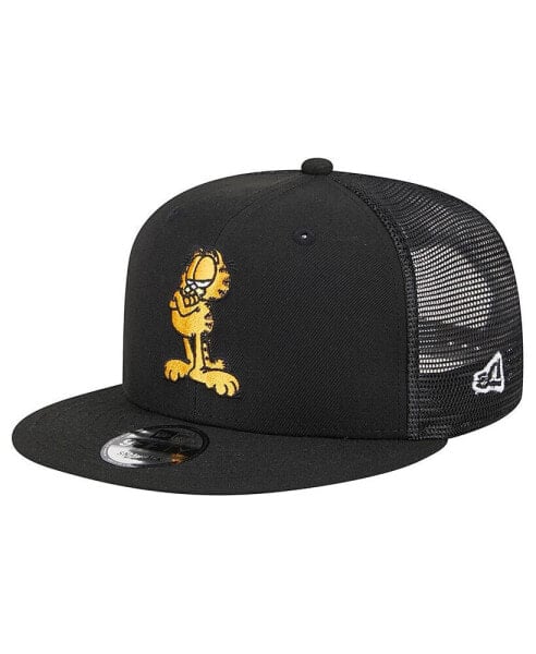 Men's Black Garfield Trucker 9FIFTY Snapback Hat