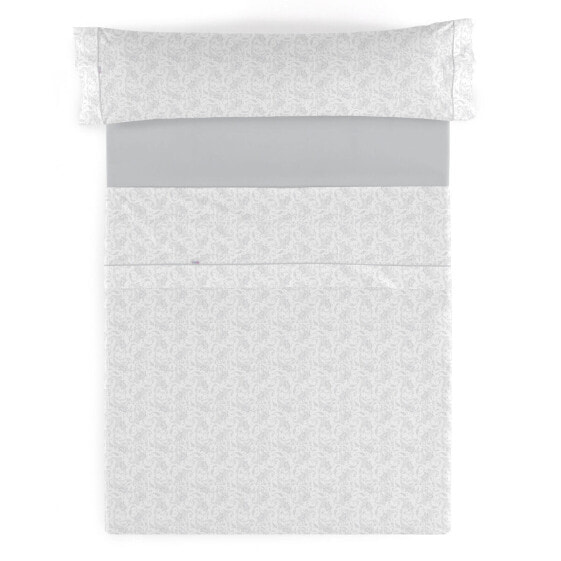 Комплект постельного белья Александра Хаус Ливинг Лара Жемчужно-серый Супер кинг 4 предмета.