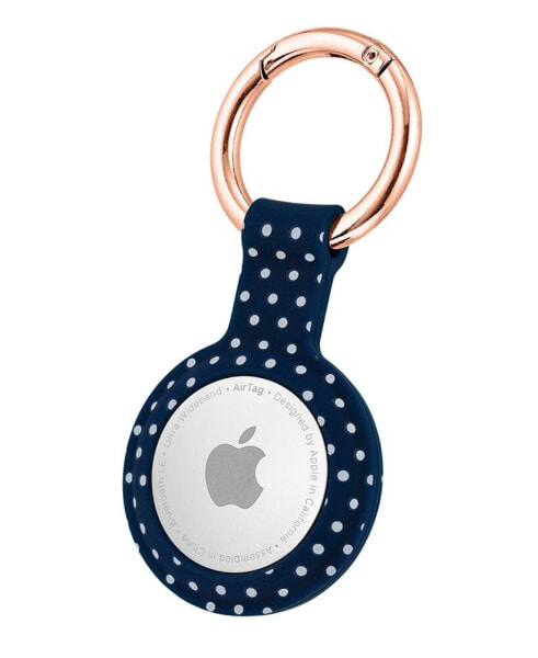 Ремешок для часов WITHit в черно-синем узоре Dottie Pattern Dabney Lee Silicone Apple Airtag Bumper