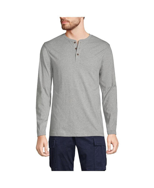 Big & Tall Long Sleeve Cotton Supima Henley