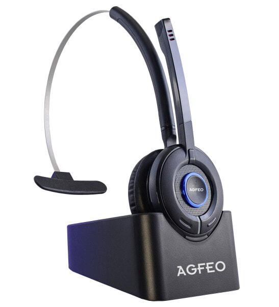AGFEO 6101543, Büro/Callcenter, 49 g, Kopfhörer, Schwarz