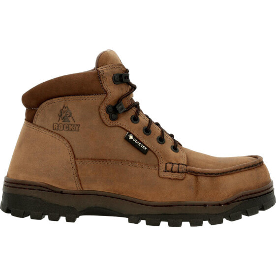 Ботинки Rocky Outback Gore-Tex WP Steel Toe RKK0335 Мужские Широкие Рабочие Коричневые