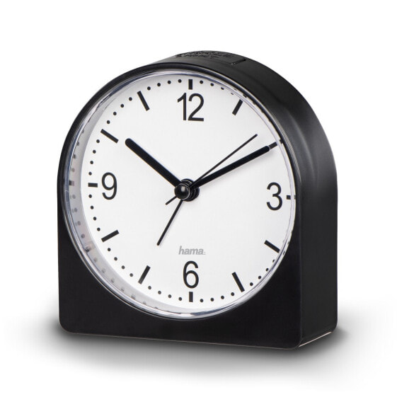 Hama Classico - Mechanical alarm clock - Black - Plastic - 12h - Analog - Battery