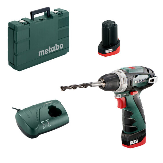 Metabo Akku-Bohrschrauber PowerMaxx BS 2x 2,0 Ah und Ladegerät im Koffer