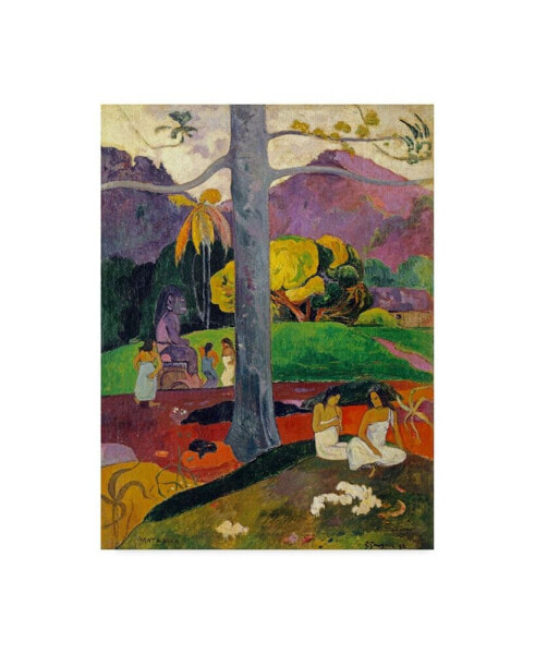 Paul Gauguin 'In Olden Times Mata Mua' Canvas Art - 32" x 24"