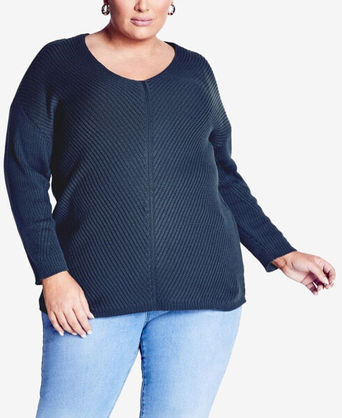Plus Size Primrose V-neck Sweater