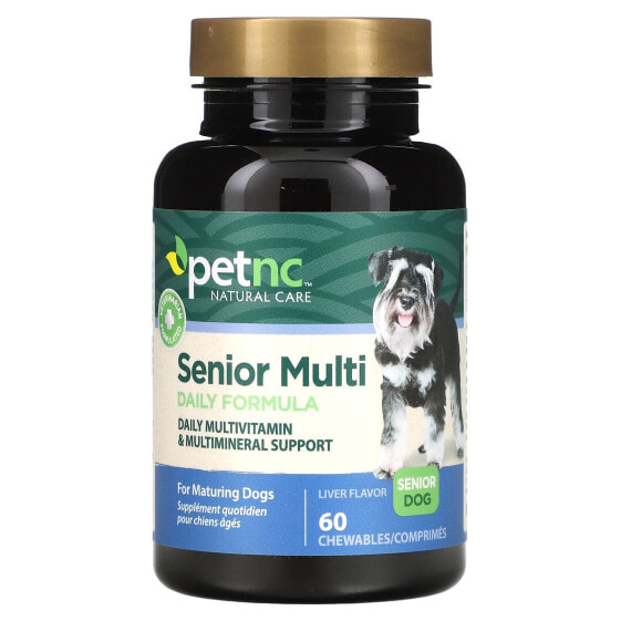 Витамины и добавки petnc NATURAL CARE Senior Multi Daily Formula для пожилых собак, с печенью, 60 жевательных таблеток