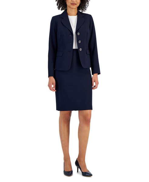 Костюм классический Le Suit для женщин Notch-Collar Three-Button Suit