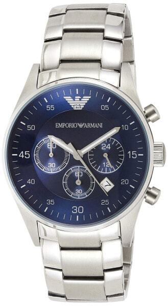 Emporio Armani Blue Dial Chronograph Mens Watch AR5860